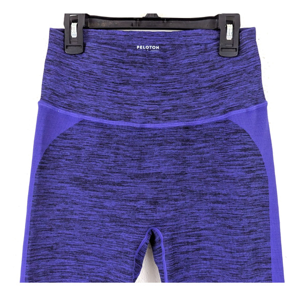 Peloton sz L Compression Leggings purple seamless high waist active 1158 - Picture 2 of 6